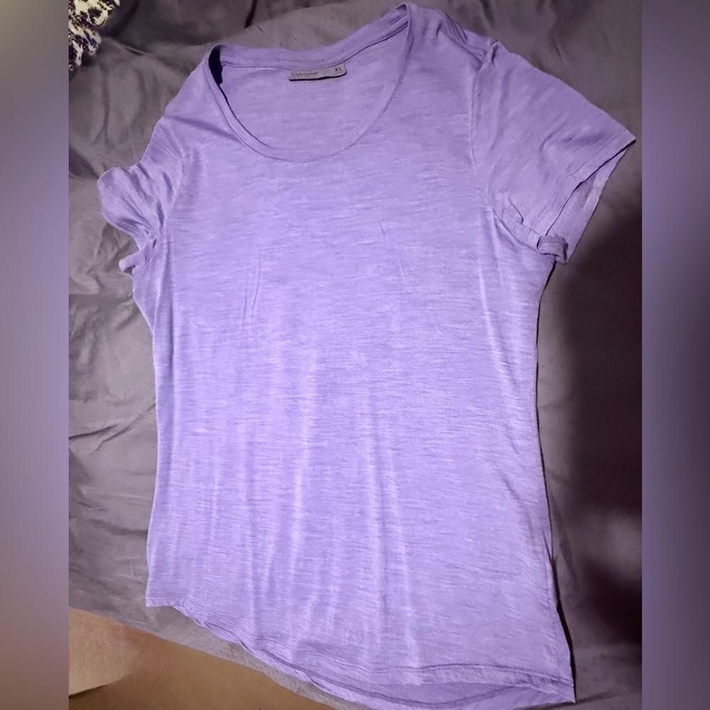 Icebreaker Light Purple Women's Short Sleeve Tee cool-lite